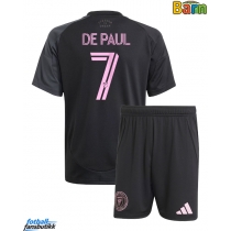 Inter Miami Rodrigo De Paul #7 Bortedraktsett Barn 2025-26 Kortermet (+ Korte bukser)